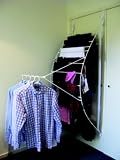 Collapsible Adjustable D-Rack Clothes Dryer (Mounts to Wall, Door and Freestanding on Floor) Portable (36 Feet of Drying Space)