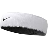 Nike Dri-Fit Home & Away Headband (OSFM, White/Black) Unisex Reversible Sweatband