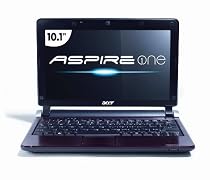 Acer Aspire One AOD250-1706 10.1-Inch Red Netbook - 7.5 Hour Battery Life
