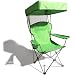 Strathwood Folding Canopy Chair, Green�with Silver Frame