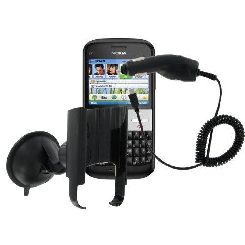 Kit E5SAT Navi-Pack mit Multi oberfl&auml;chen Saughalter und Kfz-Ladeger&auml;t f&uuml;r Nokia E5 schwar Preisvergleich
