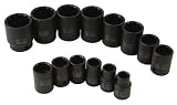 1/2 Drive SAE 12 Point Standard Impact Socket Set - 14 Pc. - 2678, by Sunex International - Sunex International - 2678