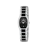 Citizen Rectangular Black Dial Steel Case Eco-Drive Ladies’ Dress Watch