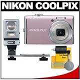 Nikon Coolpix S620 12.2MP Digital Camera with 4x Wide Angle Optical Viiberation Reduction (VR) Zoom (Dusty Pink) (Refurbished by Nikon USA)