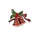 LUX ACCESSORIES Christmas Holiday Xmas Church Bells Brooch Pin