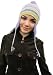 Handmade Pure Alpaca Hat with Earflaps - Lilac Rainbow (Teens) [Apparel]
