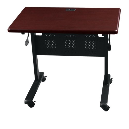  BALT 89876 Flipper Training Table, Rectangular, 36w x 24d x 29 1/2h, Mahogany
