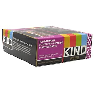 KIND Plus Nutrition Bars, Pomegranate Blueberry Pistachio + Antioxidants 12 ea