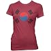 South Korea Ladies Fine Jersey T-Shirt, Cranberry, S