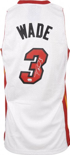 Dwyane Wade Autographed Jersey | Details: Miami Heat, White Swingman