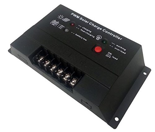 TyconPower Systems TP-SC24-20 PWM Solar Charge Controller 12/24V 20A with Status Display and Load Control