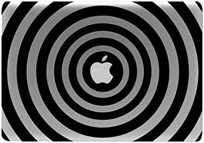 In a Trance Apple Logo Sticker for MacBook Pro 13.3" with Retina Display A1502 / A1425 (NEWEST VERSION) - Decal Vinyl (Black.Trance)