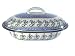 Polish Stoneware Oval Covered Casserole - Baker with Lid, Hand-made Polish Pottery From Boleslawiec