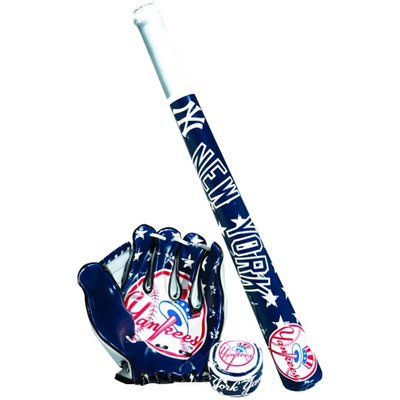 Franklin MLB Team Soft Sport Youth Bat, Glove and Ball Set - New York Yankees