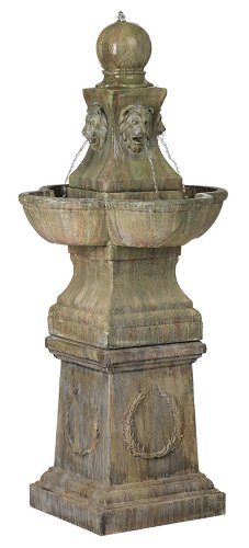 Tuscan Garden Pedestal Outdoor Fountain On Sale