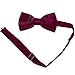 Vesuvio Napoli Mens Solid Formal Tuxedo Pre-Tied Bow Tie