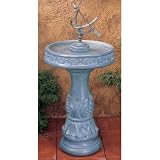 Henri Studio Equatorial Sundial Classic Bird Bath – 2267