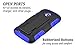 Moto E Case, (2015 2ND GEN), Motorola Moto E Case, Starshop[Heavy Duty] Dual Layers with Kickstand and Locking Belt Clip with Screen Protector Blue