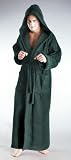 Hood N Full Style Hooded Full Length Bathrobe (L, Hunter Green)