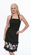Lucky 13 Happy Hour Dress Black Halter Dress with Cocktail designs XL