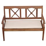 Luxury 2 Seat Bench Garden Furniture Cushion Natural