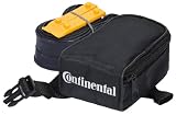 Continental Satteltasche im SET mit Fahrradschlauch Schlaucht. Race 28 S60 Schlauch und 2 Reifenhebern Race, schwarz, 100384