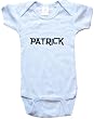 PATRICK / Hurry Up - Name-series - White Or Blue Onesie / Baby T-shirt