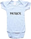 PATRICK / Hurry Up - Name-series - White Or Blue Onesie / Baby T-shirt