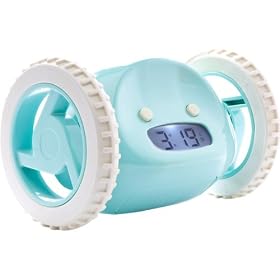 Nanda Clocky Mobile Alarm Clock on wheel