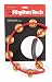 Rhythm Tech RT 1031  Tambourine, Red, Brass Jingles