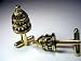 Us capital 24k gold cufflinks