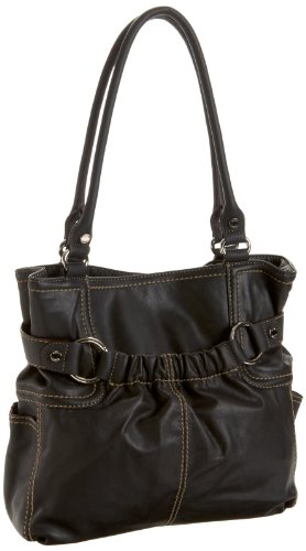 Tignanello Soft Casual N/S Tote,Black / White,one size