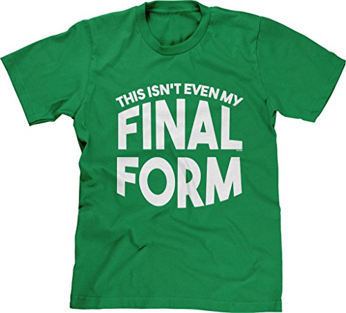 Blittzen Mens This Isnt Even My Final Form, XL, Green