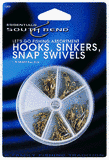 South Bend Sporting Goods 1000 Assorted Hooks, Sinkers, And Snap Swivels