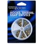 South Bend Sporting Goods 1000 Assorted Hooks, Sinkers, And Snap Swivels