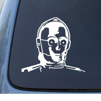  C-3PO - Star Wars - Car, Truck, Notebook, Vinyl Decal Sticker #1139 | Vinyl Color: White