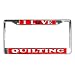 I Love Quilting Metal License Plate Frame Automotive Car 21360175