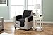 Home Fashion Designs Deluxe Reversible Quilted Furniture Protector. Perfect for Families with Pets and Kids. (Chair, Black/Grey)
