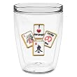 I Love Mah Jongg 16 oz Insulated Beverage Tumbler, Clear