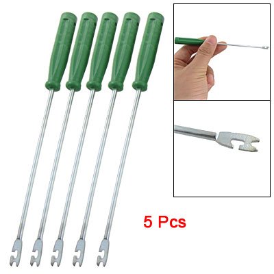 Como 5 Pcs Green Nonslip Plastic Handle Fish 