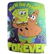 Nick Jr Patrick & Spongebob Fleece Blanket - Friends Forever fleece throw