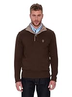 CLK Jersey Mock Buttons (Marrón)