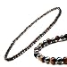 3x Power Men's Magnetic Hematite Tiger's Eye Necklace 18