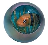 Glass Eye Studio Fish Bowl Blown Glass Paperweight