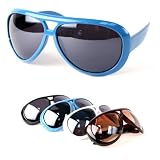 The 70's Plastic Frame Aviator Shaped Fashion Sunglass - 644 by 