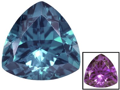 MIN 3.50CT 11X11MM TRILLION RUSSIAN LAB ALEXANDRITE