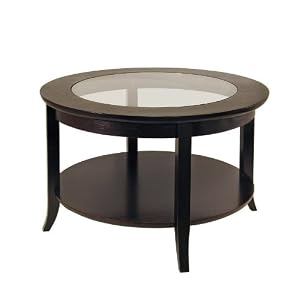 Winsome Genoa Round Wood Coffee Table