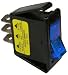Pico - On-Off Rocker Switch - Blue/Illuminated (5532PT)