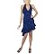 Juniors' Xhilaration&reg; Asymmetrical Tiered Halter Dress - Athens Blue
