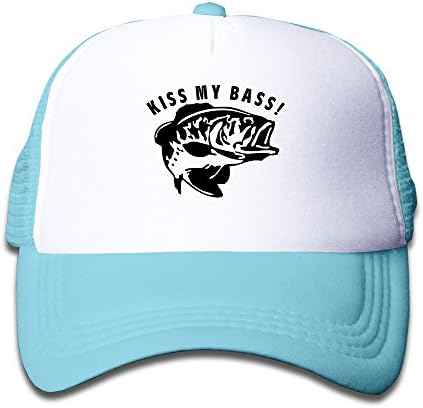 Kiss My Bass Baseball Caps Mesh Truck Child Hats